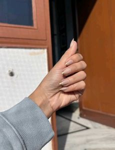 Elegant Gold French Tip Nails