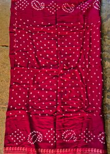 Vibrant Bandhani cotton Silk Dupatta