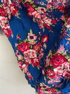 Blue Floral Kimono  sharug