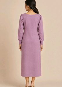 Cute Lilac Midi Dress new Year Party