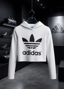 Adidas Cropped women's sports Hoodie