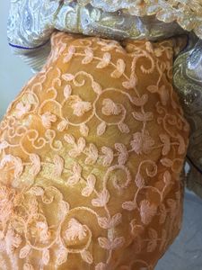 Peach Heavy Embroidered Lehenga Set