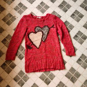 🫶Red Heart Sweater