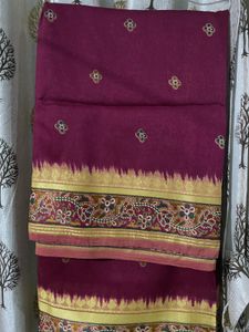Elegant Maroon  Saree