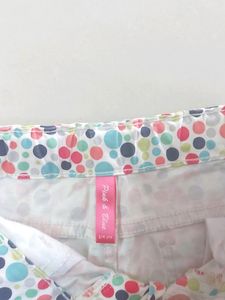 Pink And Blue Branded Baby Gal Pant, 3 To 4 Year