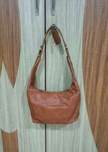 Imported Stylish Brown Leather Hobo Bag