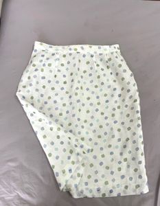 White Colourful Polka Dot Skirt