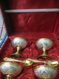 Cup Set With Velvet Box For Gift Purpose