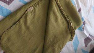 Olive Green Crushed Dupatta