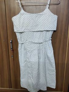Cute Patterned Sundress with Belt