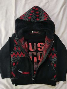 Stylish Black Sweater &amp; Hoodie Set for Boys