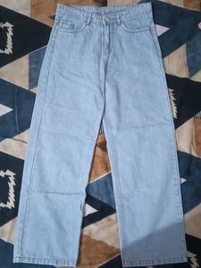 Light Wash Wide Leg Jeans
