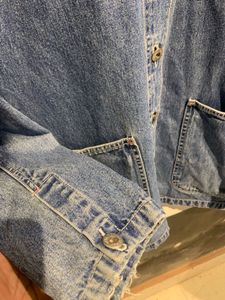 Denim Jacket with Skull Patch