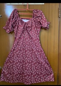 sale!!!Floral Print Mini Dress