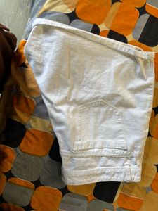 White Short Denim