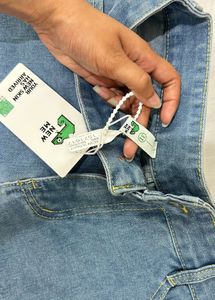 NewMe Distressed Denim Korean Style S