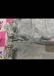 Grey Straight Leg Jeans