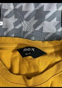 Yellow Graphic Print Sweatshirt