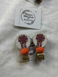 Unique Handmade Fabric Earrings (combo of 3)