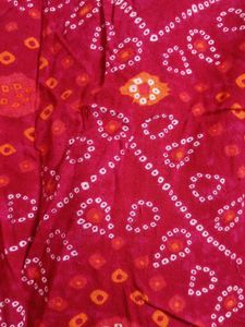 Bandhani Kurta Pant Set With Dupatta
