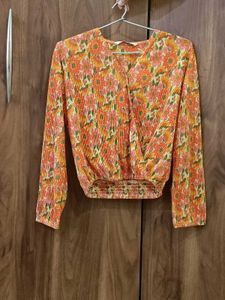 Floral Print Long Sleeve Top