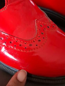 Red Patent Leather Loafers