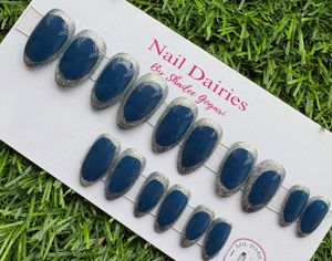 Navy Blue Press-On Nails