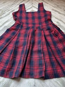 Plaid Pinafore Dress