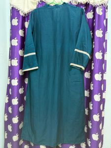Teal Embroidered Kurta set with pant