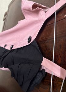 Pink & Black western dress