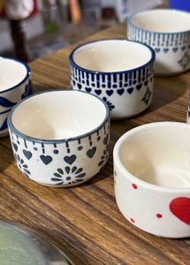 Set of 9 Decorative Ceramic Bowls