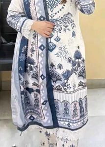 Art Silk Kurti Set (3-Piece)