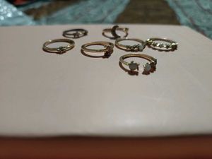 Set of 7 Fashion Rings