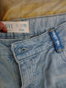 Light Wash Moto Jeans