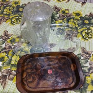 combo of 2 tray and water jug
