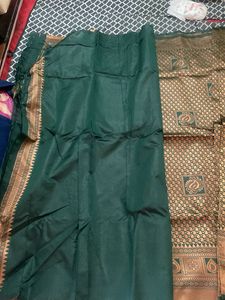 Exquisite Green &amp; Gold Saree