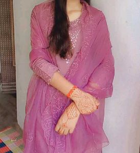 Elegant Purple Kurta Set with Dupatta