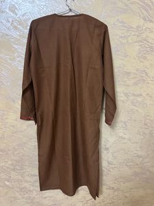 Kashmiri Embroidered Brown Kurta