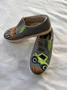 Kids Monster Truck Slip-On Shoes