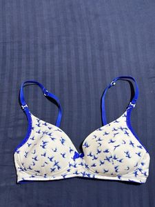 Cute Bird Print Bra