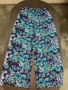 Bohemian Floral Print Wide Leg Pants