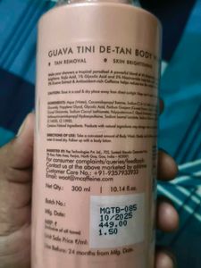 Mcaffeine Guava Tini De-Tan Body Wash