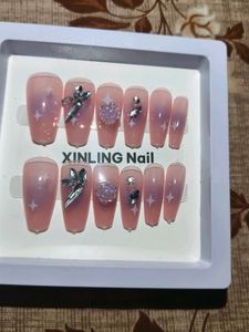 Press-on Nails with Embellishments