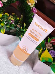 WishCare Sunscreen Body Lotion SPF50, In-Vivo Test