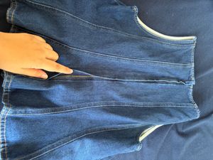 H&amp;M Denim Peplum Top