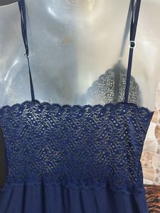 nevy blue nightgown