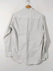 Solly White Printed Casual Shirt (Men)