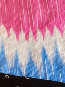Blue &amp; Pink Tie-Dye Maxi Dress