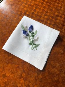 Pack Of 2 Beautiful Hand Embroidery Cotton Hanky