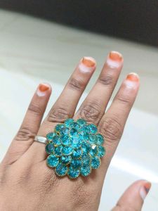 Stunning Blue Stone Cocktail Ring